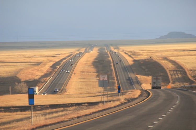 I-25 in northern New Mexico, to go with Roger Marolt column