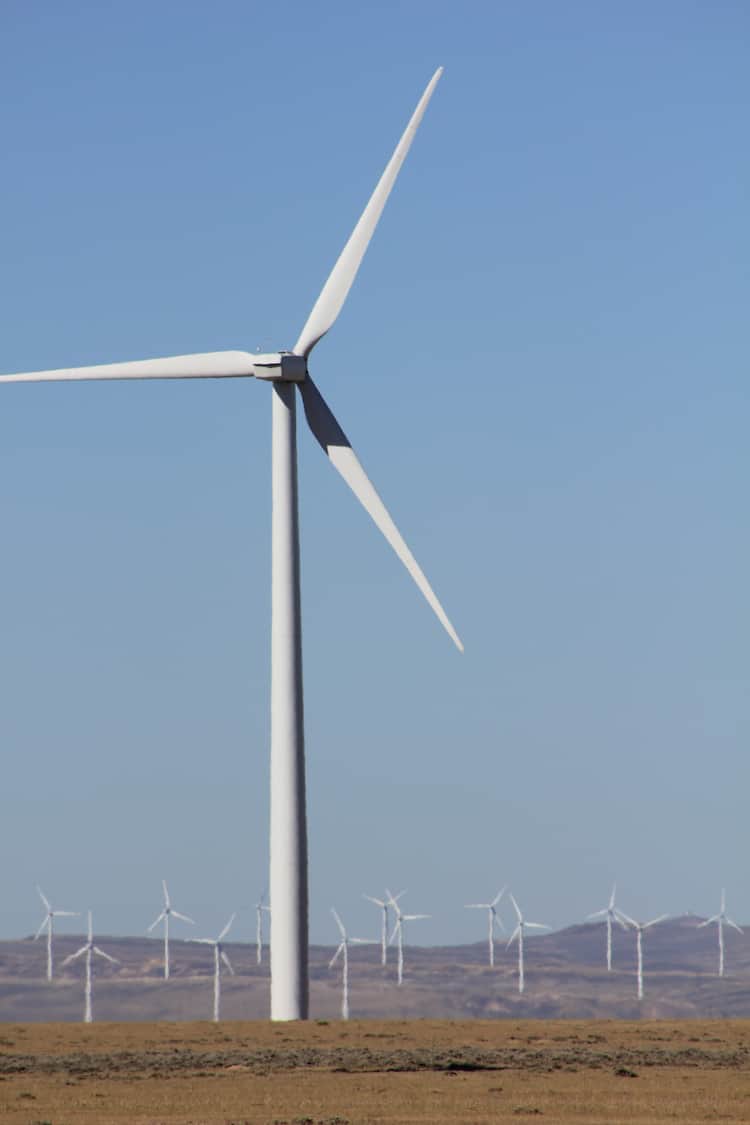 Wyoming wind turbines