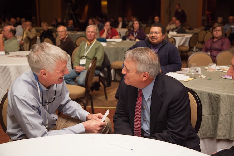 Randy Udall and Bill Ritter Jr., photo by Dave Bowden