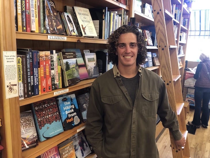 Evan Schertz, Maria's Bookstore, Durango Photo.Allen Best