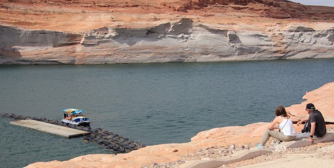 End of boat ramp, Lake Powell, May 2022