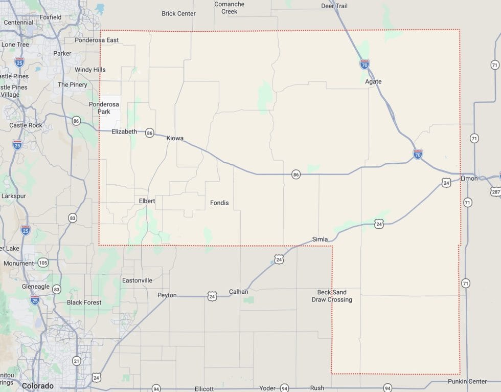 An electric highway through Elbert County - Big Pivots